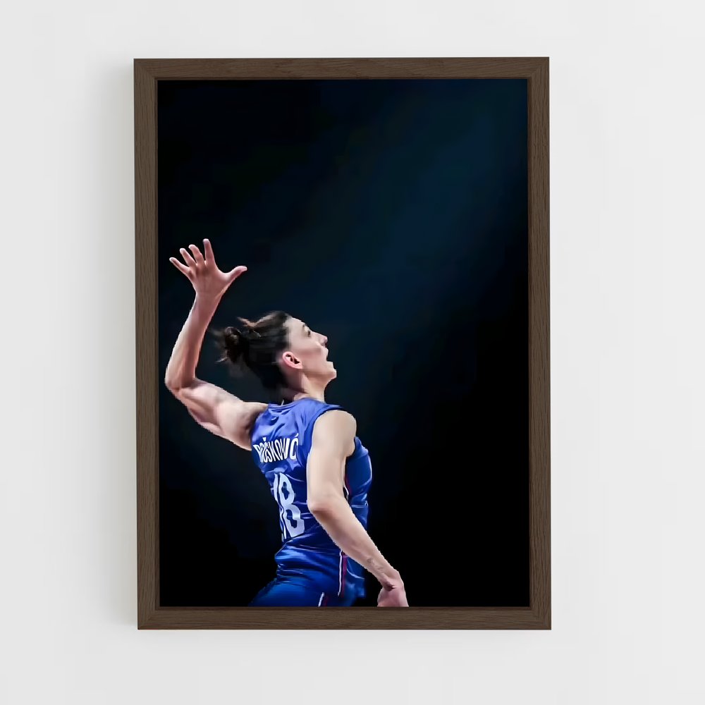 Poster Tijana boskovic concentrée – affiche Volleyball (vue 5)